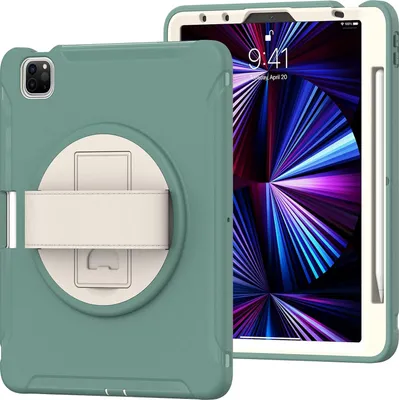 Produktbild von Tasche für iPad Pro 3/2/1 11" mit Ständer und Stylushalter Grün