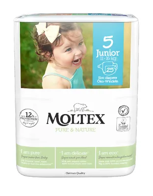 Produktbild von Moltex Pure & Nature Junior Windeln 11-16 kg (25 Stck)