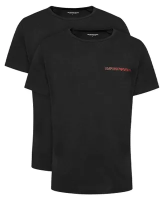 Obrázok produktu pre Emporio Armani – Pánske tričko, štandardná veľkosť (balenie po 2 ks) NA1072 (L) (čierna)