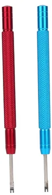 Image de 2 pièces aiguilles de montre outil de retrait accessoires de réparation (rouge bleu)