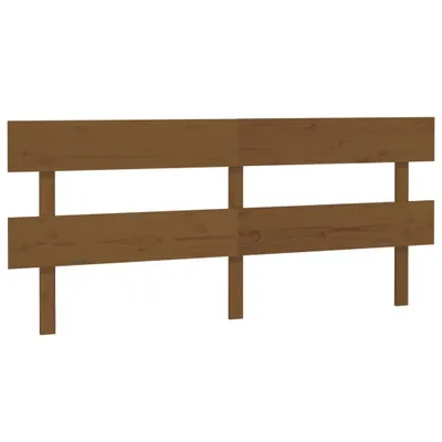 Image de vidaXL Tête de lit marron miel 204x3x81 cm Pin massif