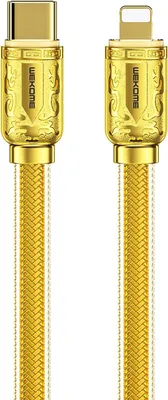 Produktbild von Wekome, USB-C auf Lightning Kabel PD 20W 1m Sakin Schnellladen Daten, Gold