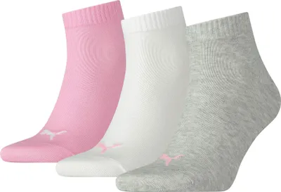 Produktbild von Puma 3 Paar Quarter Plain Socken prism pink 35-38