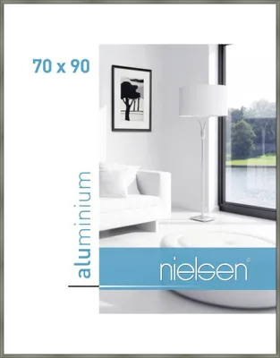 Produktbild von nielsen Aluminium Bilderrahmen Classic, 70x90 cm, Platin