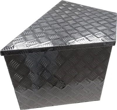 Produktbild von Deichselbox / Staubox aus Aluminium 870/410 x 485 x 460mm V-Form f PKW Anhänger