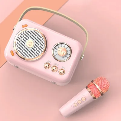 Imagen del producto de Altavoz Bluetooth compacto con micrófono: Descubre el sonido de la libertad, color rosa