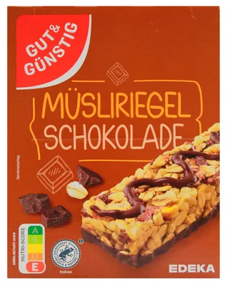 Produktbild von Gut & Günstig Müsliriegel Schoko, 9er Pack (9 x 200g)
