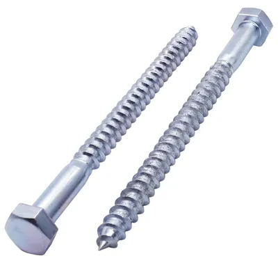15er-Pack DIN 571 Holzschrauben M12 x 180 mm, verzinkt, Sechskant