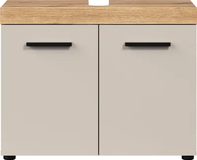 Produktbild von trendteam Bad Ivrea Waschbeckenunterschrank, Evoke Oak Melamin/Kaschmir Melamin, B/H/T ca. 72/56/34 cm