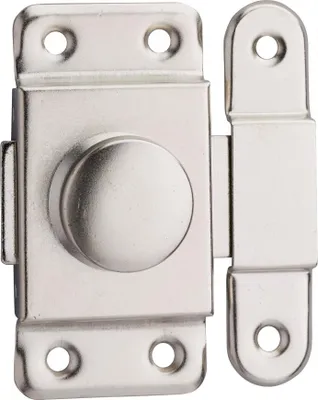Image de Verrou pour porte d'ameublement, 40mm, acier nickelé - THIRARD