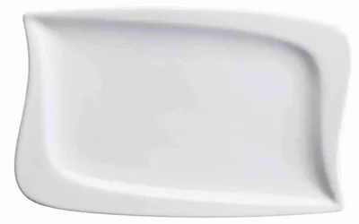 Image de Plat rectangulaire en porcelaine pour entrées et desserts