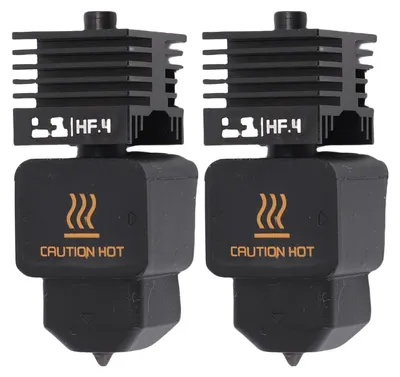 Produktbild von Hotend Kit 2 Stück 0,4mm für Bambu Lab H2D Combo Ganzmetall gehärteter Stahl hoher Durchfluss 3D Drucker Ersatzteil
