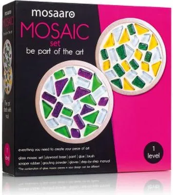 Produktbild von Mosaik-Set Getränkeuntersetzer (rund)  MA1001