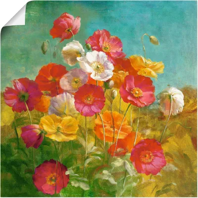 Produktbild von ARTland Poster Mohnblumenfeld Größe: 30x30 cm