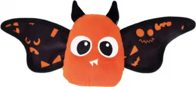Produktbild von Kürbis Fledermaus mit Spooky Knickflügeln Hundespielzeug