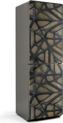 Zdjęcie produktu dla Abstrakcyjny ażurowy wzór - Magnetyczna osłona lodówki - Folia dekoracyjna magnetyczna do kuchni - Magnes na lodówkę deco - Samoprzylepna tablica magnetyczna - Folia magnetyczna na drzwi lodówki - 60x190 cm