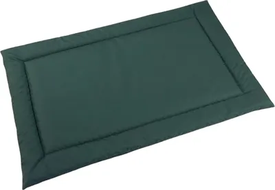 Produktbild von Wasserfestes hundebett größe 90x60 cm - robust, pflegeleicht, aus codura, matte für kleine, mittlere und große hunde, für innen- und außenbereich - farbe - flaschengrün
