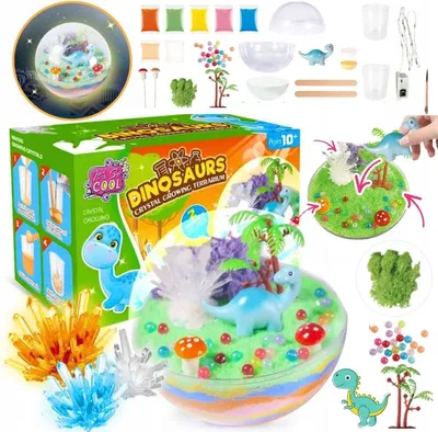 Image de LED Cristalliculture Kit pédagogique créatif Aquarium Dinosaure Chimiste
