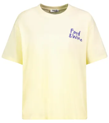 Image de Sublevel - T-shirt décontracté, col rond, manches courtes, imprimé - Taille : M