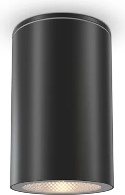 Immagine prodotto di Lampada a spot da soffitto in vetro GU10 IP54 rotonda Ø 6,5 cm montata in superficie nero Lampada da soffitto moderna