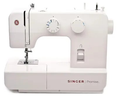Produktbild von SINGER 1409 Promise, Weiß, Nähen, 4 Step, Variabel, Drehregler, 5 mm