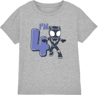 Produktbild von Black Panther - T-Shirt für Kinder - 4. Geburtstag TV3774 (128) (Sport Heide)
