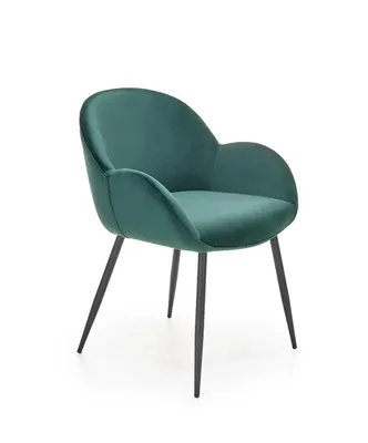 Obrázok produktu pre Halmar Jedálenská stolička K480 - tmavozelená / čierna