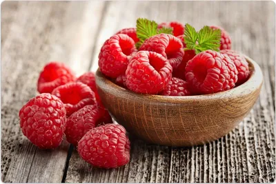 Produktbild von Küchenmatte 100x150 cm Vinylmatte Bodenmatte Dekoration -Frische Himbeeren Obst