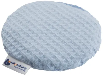 Obrázok produktu pre Vankúšik s čerešňovou kôstkou, tepelný vankúšik, semienkový vankúšik pre bábätká 180g okrúhly 15cm modrý