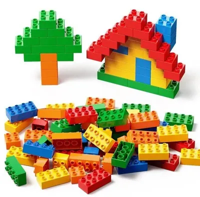 Image de Kit de construction avec 100 pièces, pour enfants à partir de 2 ans