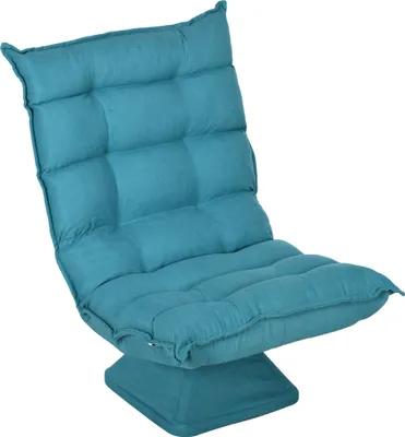 Produktbild von Relaxsessel Lesesessel, drehbar, Samtoptik, 62 cm x 70 cm x 95 cm, Blau
