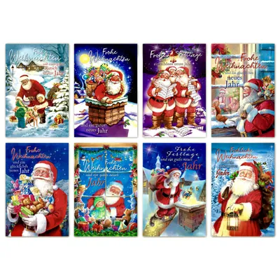 Produktbild von Weihnachten - 100 Glückwunschkarten - € 125 - im Format 11,5