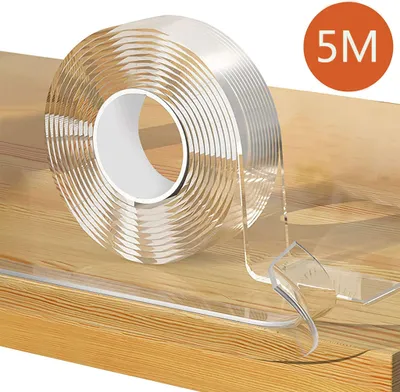 Produktbild von Kantenschutz Transparent Eckenschutz 5m Extra Stark Nano Spurloses Klebebänder für Kühlschranks, Sinks, Kantenschutz für Glastisch