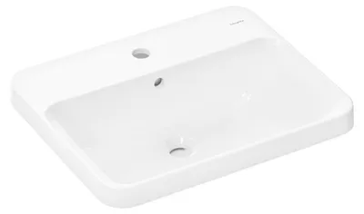 Zdjęcie produktu dla hansgrohe Xuniva Q umywalka do zabudowy, z przelewem, 1 otwór na baterię, 550x450 mm, biała, 60162450