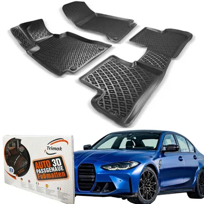Produktbild von Trimak Autofußmatten kompatibel mit BMW 3ér G20 & G21 ab 2019 Auto Allwetter Gummimatten