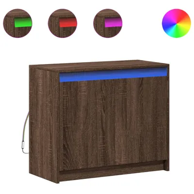 Produktbild von LED-Sideboard Braun Eichen-Optik 72x34x61 cm Holzwerkstoff