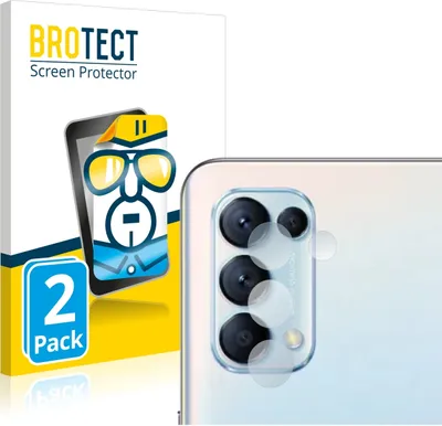 Produktbild von 2x Für Oppo Find X3 Lite (NUR Kameraschutz) Schutzfolie BROTECT Displayschutz Display Schutz Folie Klar Transparent