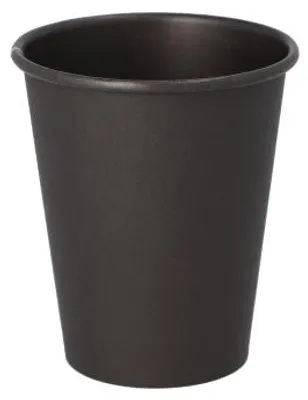 Productafbeelding van Drinkbeker, kartonnen "To Go" beker, 0,2 liter, diameter 8 cm, hoogte 9,2 cm, zwart