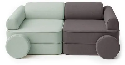 Produktbild von Modulares Kindersofa 8 Elemente zweifarbig