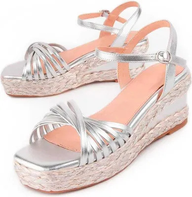 Produktbild von Montevita Keilsandalen Sparto Salia4 Silber