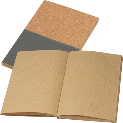 Produktbild von Notizbuch / DIN A5 / mit Korkeinband / Farbe: grau
