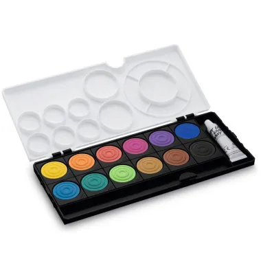 Immagine prodotto di LAMY 1239910 LAMY aquaplus schwarz Wasserfarbkasten 12 Farben