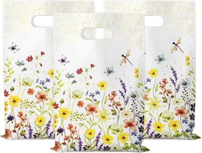 Produktbild von Party Tüten mit Blumenmotiv, 30 Stück, Mehrfarbig, für Geburtstage