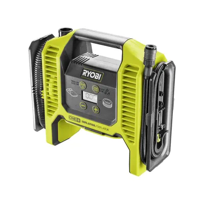 Immagine prodotto di RYOBI multi compressore a batteria R18MI, pompa d'aria, pneumatici auto, pompa a sfera, 10 bar alta e bassa pressione, 18V