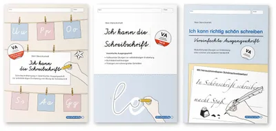 Produktbild von Ich kann die Schreibschrift + Übungsheft 1 und 2 - Vereinfachte Ausgangsschrift - 3 Hefte