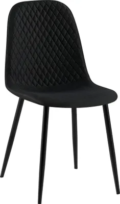 Produktbild von CLP Stuhl Giverny mit Ziernähten schwarz Material Stoff