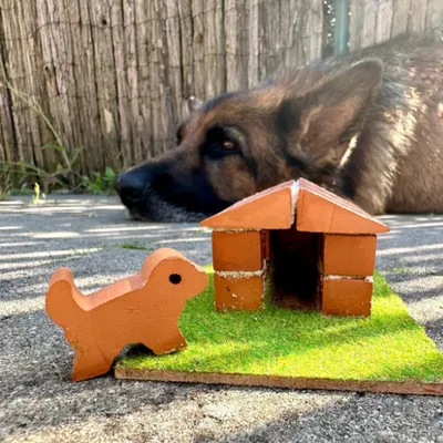 Image de Teifoc Kit de construction en pierre niche pour chien 1002