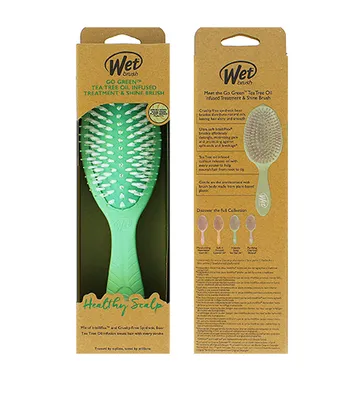 Produktbild von Wet Brush - Go Green Treatment & Shine Brush Tea Tree - Kartáč na vlasy