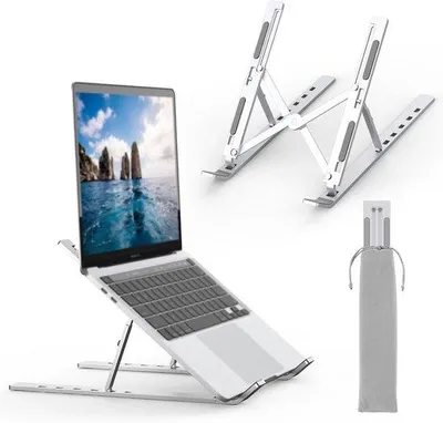 Produktbild von Famanu Laptopständer Aluminium - Höhenverstellbar, platzsparend, tragbar