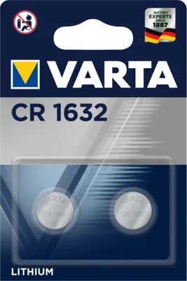 Produktbild von CR1632 3V Lithium-Knopfzellenbatterie 2er-Pack
